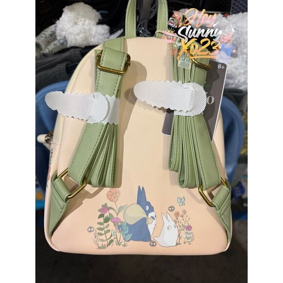 Loungefly Studio Ghibli My Neighbor Totoro Flowers Mini Backpack - Picture 2 of 2
